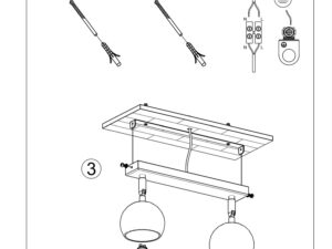 miniaturka Biały Plafon 2 Źródła Światła OLMO
