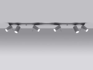 miniaturka Industrialny styl Plafon RING 6L