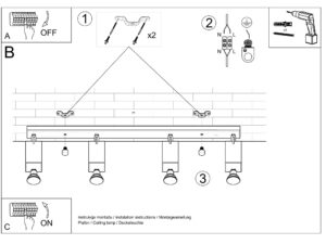 miniaturka Lampy Industrialne Regulowane MELIA 4L
