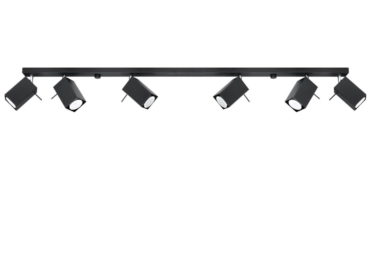 Lampy Stalowe Industrialne 6 Żarówek MELIA 6L