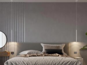 miniaturka Biała Lampa z Stali PERSEO 5