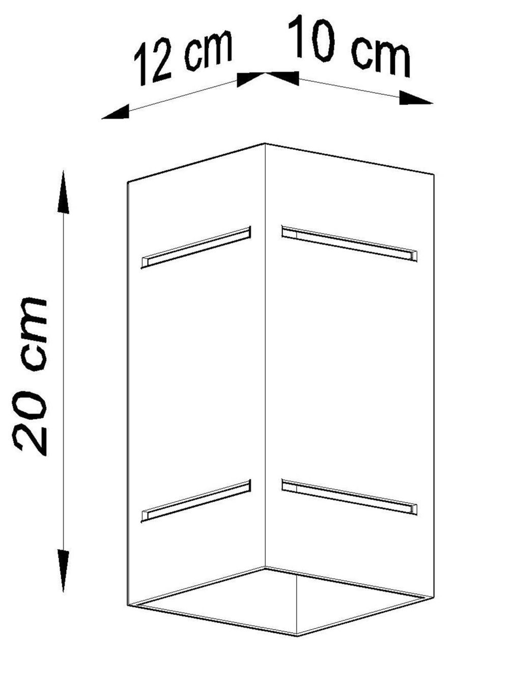 Kinkiet Mały Wielokolorowy Aluminiowy VENTO - obrazek 19