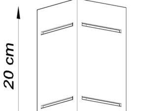 miniaturka Kinkiet Mały Wielokolorowy Aluminiowy VENTO