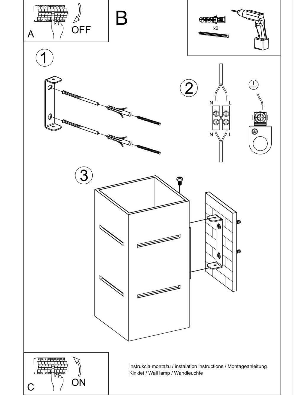 Kinkiet Mały Wielokolorowy Aluminiowy VENTO - obrazek 20