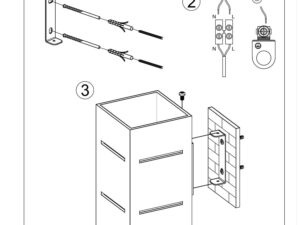 miniaturka Kinkiet Mały Wielokolorowy Aluminiowy VENTO