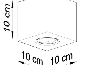 miniaturka Nowoczesny i Nietypowy Plafon QUARK beton