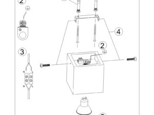 miniaturka Nowoczesny i Nietypowy Plafon QUARK beton