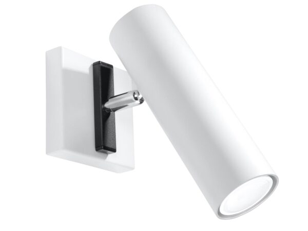 Designerski biały kinkiet LED w stylu nowoczesnym