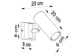 miniaturka Kinkiet Stalowy Walcowy LUMIO