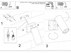 miniaturka Kinkiet Stalowy Walcowy LUMIO