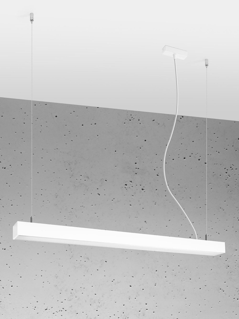 Nowoczesna Lampa Wisząca Biała PINNE 90 - obrazek 9