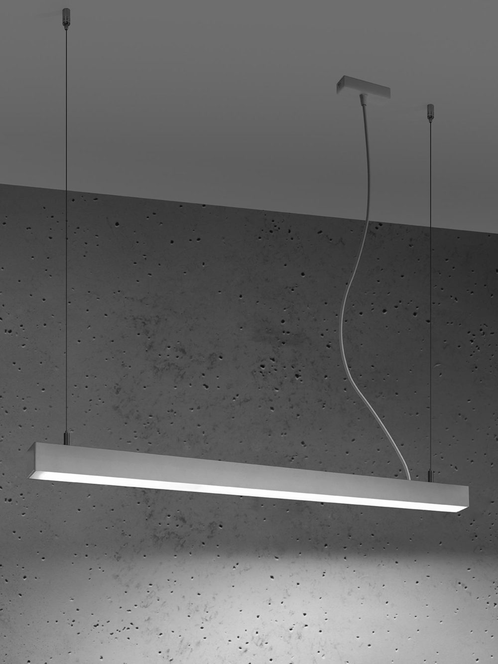 Nowoczesna Lampa Wisząca Biała PINNE 90 - obrazek 10