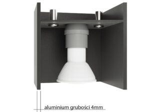 miniaturka Nowoczesny Kinkiet Aluminiowy LYSR MAXI