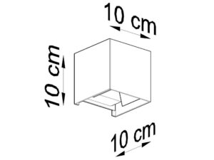 miniaturka Elegancki Kinkiet Kwadratowy LUXOR LED IP54