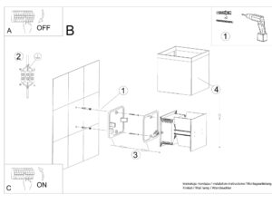 miniaturka Elegancki Kinkiet Kwadratowy LUXOR LED IP54