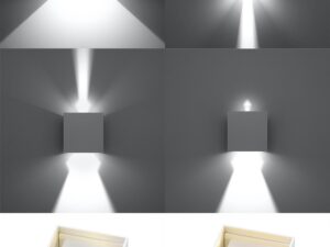 miniaturka Elegancki Kinkiet Kwadratowy LUXOR LED IP54