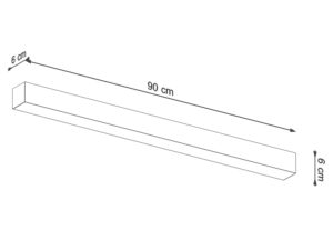 miniaturka Nowoczesny Kinkiet PINNE 90