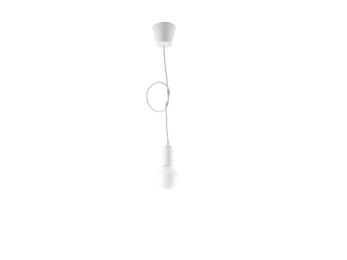 KROMA 1 Lampa PVC Biały Styl Minimalistyczny