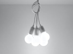 miniaturka Lampa Wisząca KROMA 5 Biały Styl Minimalistyczny