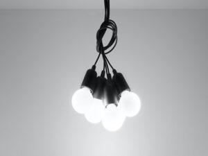 miniaturka Lampa Wisząca KROMA 5 Biały Styl Minimalistyczny