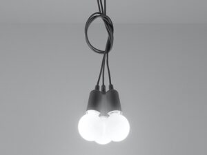 miniaturka KROMA 3 Lampa Wisząca Trzy Żarówki Biały