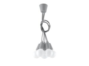 miniaturka Lampa Wisząca KROMA 5 Biały Styl Minimalistyczny