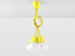 miniaturka Lampa Wisząca KROMA 5 Biały Styl Minimalistyczny