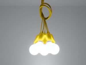 miniaturka Lampa Wisząca KROMA 5 Biały Styl Minimalistyczny