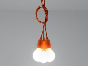 miniaturka KROMA 3 Lampa Wisząca Trzy Żarówki Biały