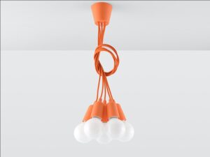 miniaturka Lampa Wisząca KROMA 5 Biały Styl Minimalistyczny