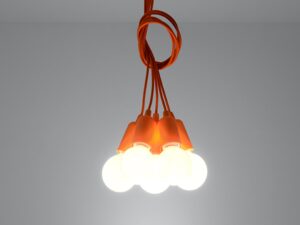miniaturka Lampa Wisząca KROMA 5 Biały Styl Minimalistyczny