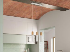 miniaturka Lampa z drewna i stali PONDERA 2