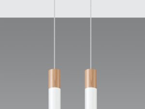 miniaturka Lampa z drewna i stali PONDERA 2