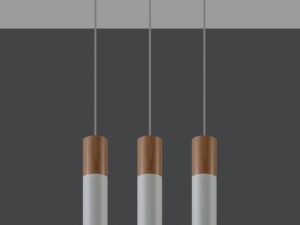 miniaturka Lampa z drewna i stali PONDERA 3L