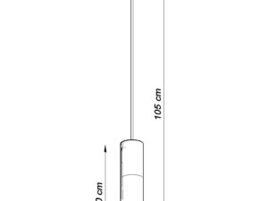 miniaturka Elegancka Lampa Wisząca PONDERA Czarna