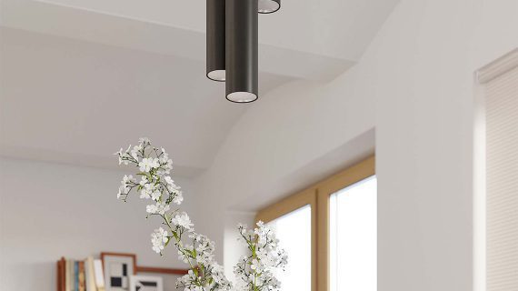 miniaturka Elegancka Lampa Wisząca PONDERA Czarna