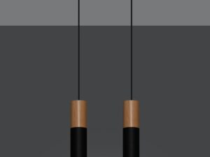 miniaturka Lampa z drewna i stali PONDERA 2