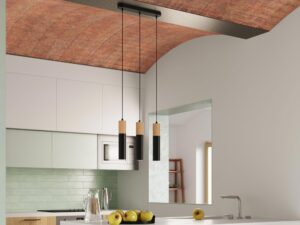 miniaturka Lampa z drewna i stali PONDERA 3L