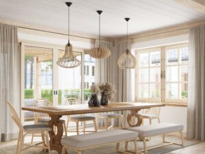 miniaturka Lampa Wisząca PULSAR Drewno Styl Tradycyjny