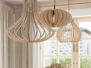 miniaturka Lampa Wisząca PULSAR Drewno Styl Tradycyjny