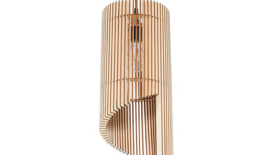 Niepospolita Lampa Wisząca BIANCO Drewno