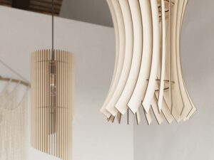 miniaturka Niepospolita Lampa Wisząca BIANCO Drewno