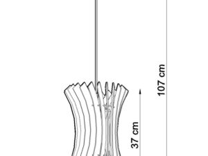 miniaturka ORADIXNE Lampa Wisząca z Naturalnego Drewna