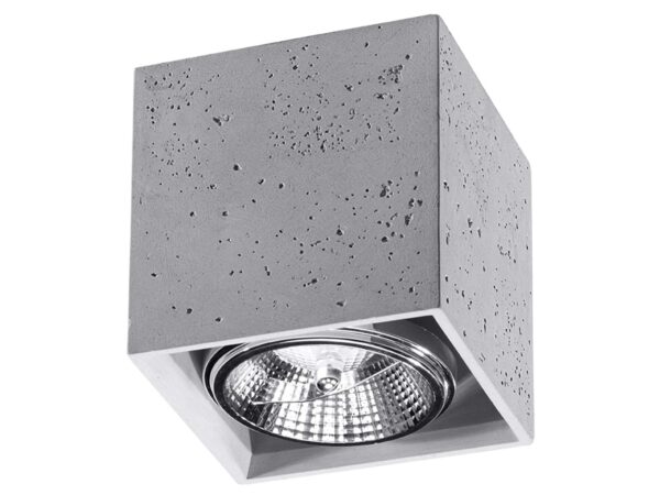 Betonowa oprawa sufitowa z wbudowanym reflektorem