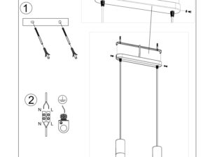 miniaturka Nowoczesna lampa wisząca XANADU 2