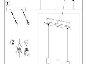 miniaturka Loftowy Design Lampa Wisząca XANADU 3L