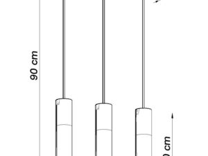 miniaturka Loftowy Design Lampa Wisząca XANADU 3L