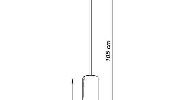 LARIX 1 Szara Lampa Wisząca - obrazek 8