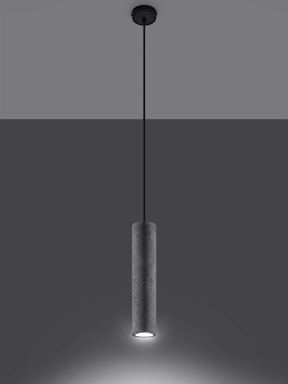 LARIX 1 Szara Lampa Wisząca - obrazek 4