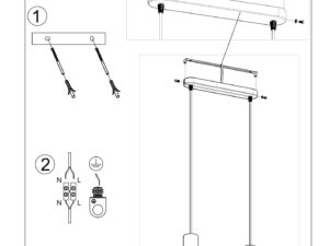 miniaturka LARIX 2 Stylowa Lampa Wisząca